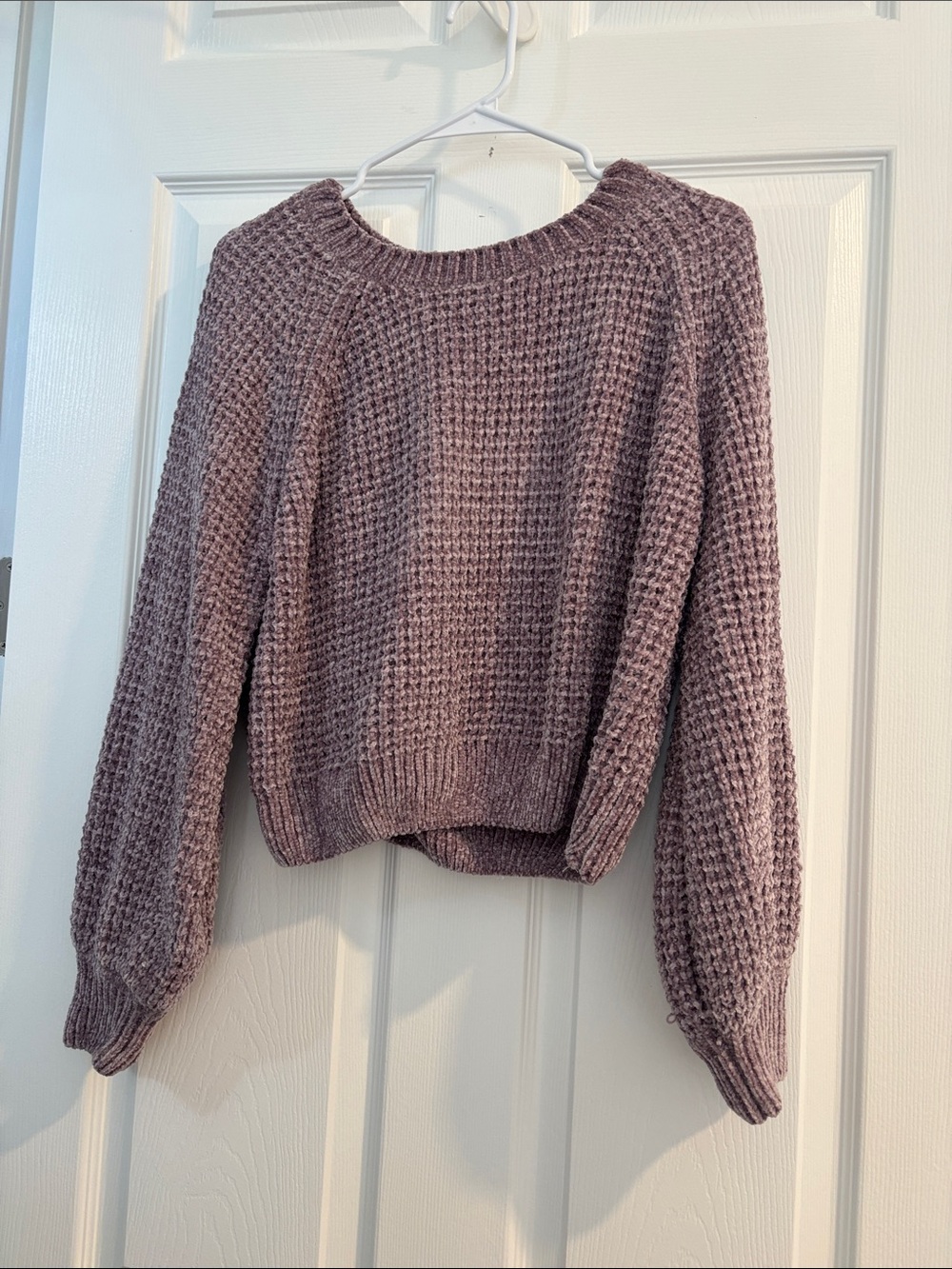 Altar'd State Mauve Crochet Sweater